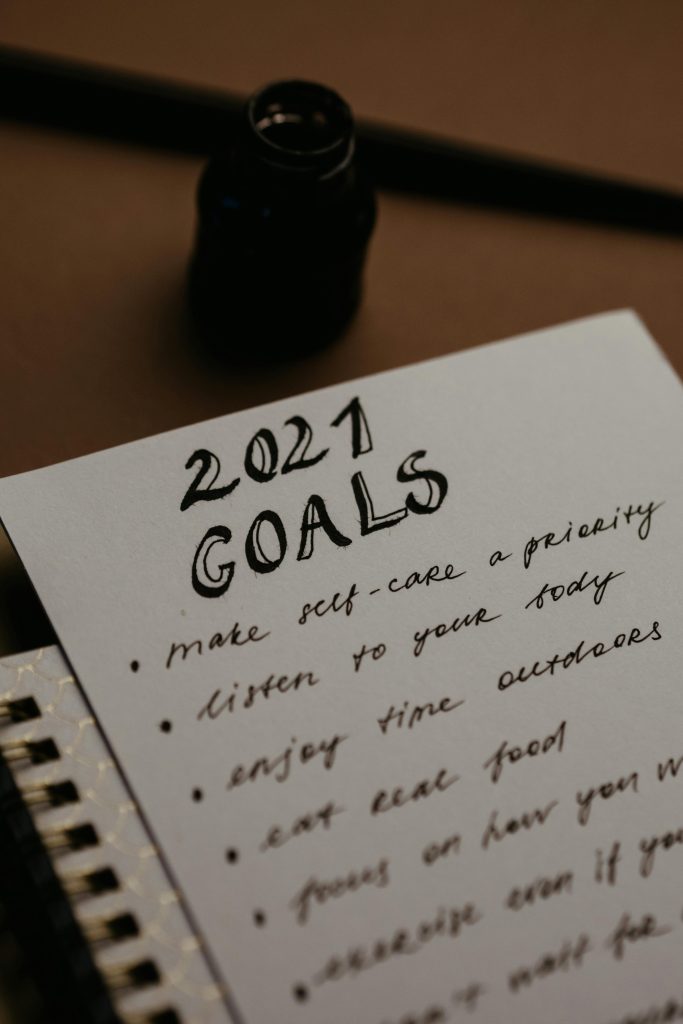 a list of goals